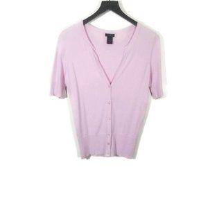 Ann Taylor Short Sleeve Cardigan Sweater Size S